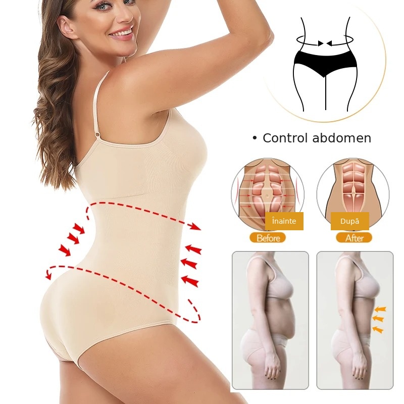 Body modelator dama, full body, cu efect tummy control, ridicare posterior si talie subtiata - Lenjerie Magica - Lenjeria Magica