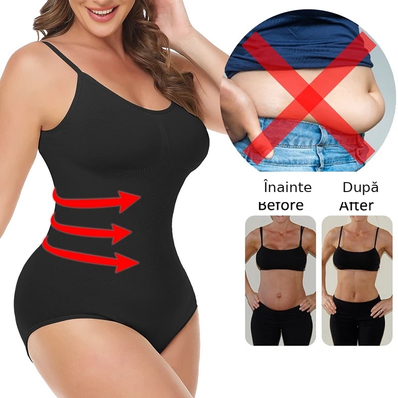 Body modelator dama, full body, cu efect tummy control, ridicare posterior si talie subtiata - Lenjerie Magica - Lenjeria Magica