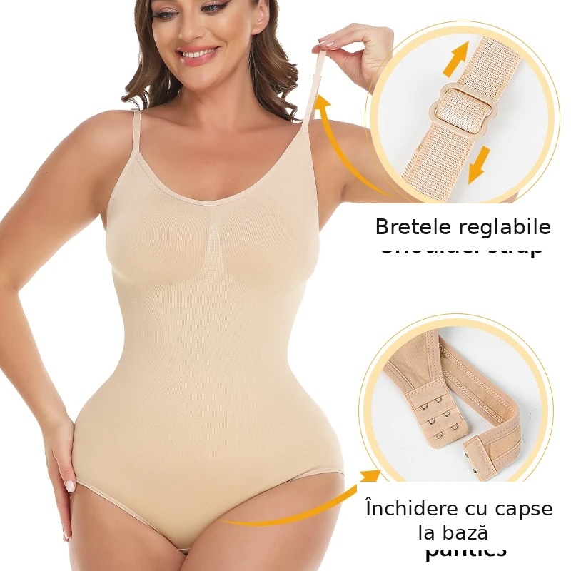 Body modelator dama, full body, cu efect tummy control, ridicare posterior si talie subtiata - Lenjerie Magica - Lenjeria Magica