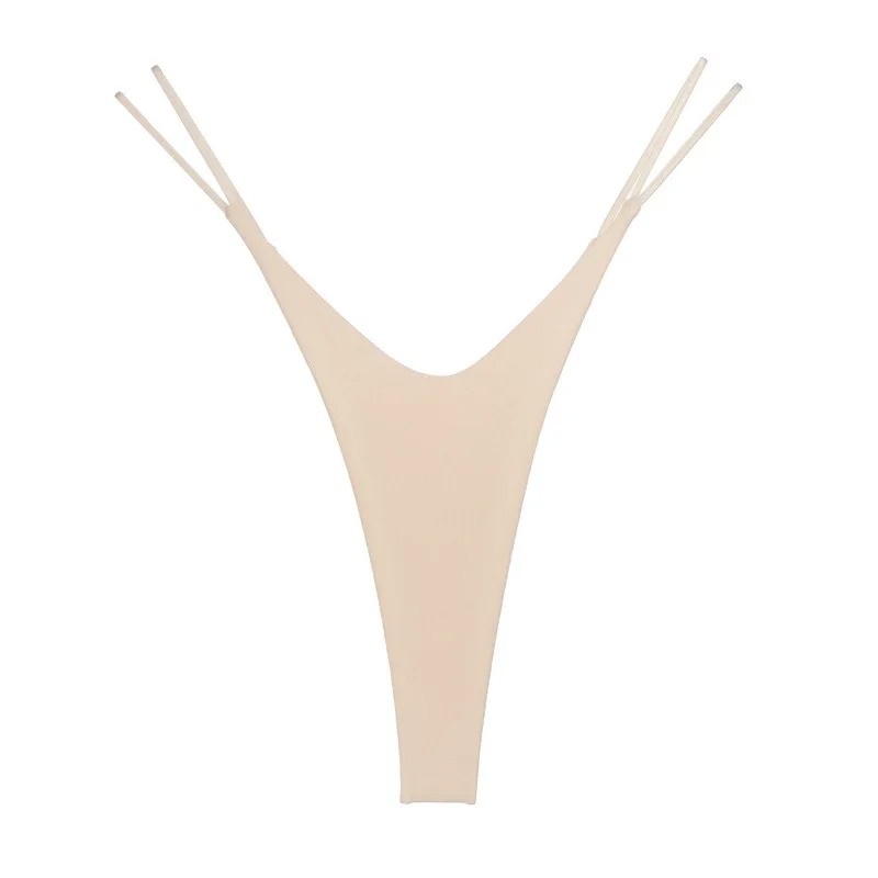 Tanga dama din bumbac, cu talie inalta, croiala tip bikini si efect de ridicare - Lenjerie fara Cusaturi - Lenjeria Magica