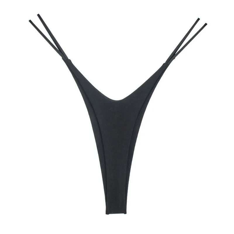 Tanga dama din bumbac, cu talie inalta, croiala tip bikini si efect de ridicare - Lenjerie fara Cusaturi - Lenjeria Magica