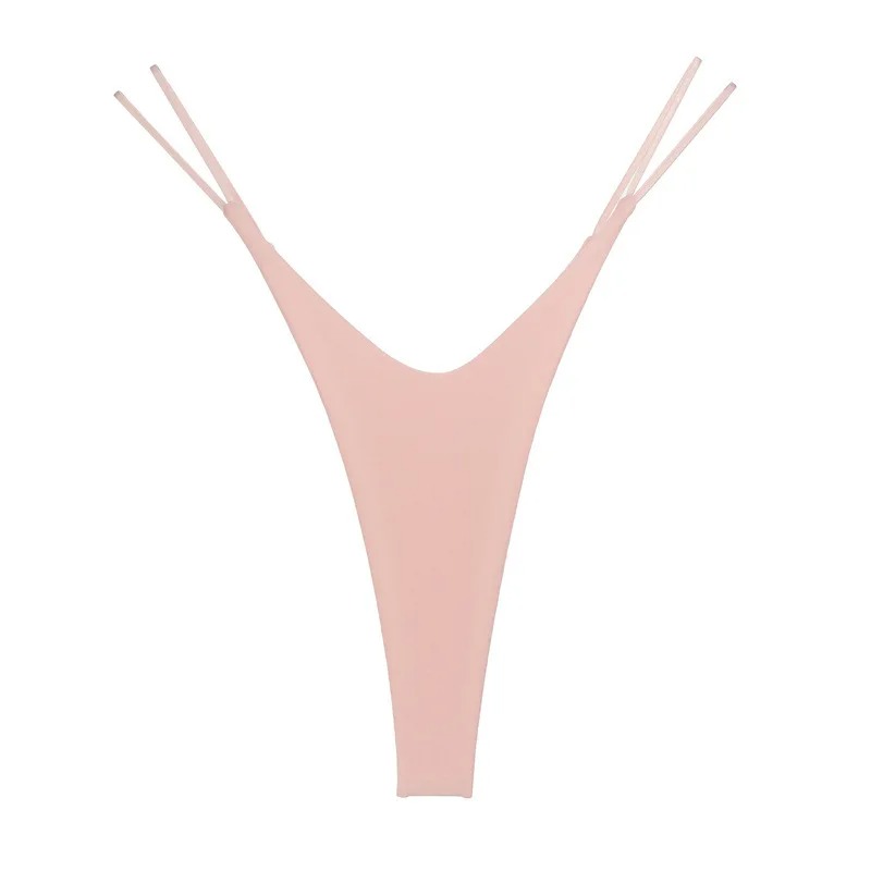 Tanga dama din bumbac, cu talie inalta, croiala tip bikini si efect de ridicare - Lenjerie fara Cusaturi - Lenjeria Magica