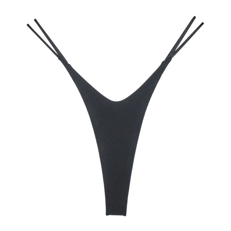 Tanga dama din bumbac, cu talie inalta, croiala tip bikini si efect de ridicare - Lenjerie fara Cusaturi - Lenjeria Magica