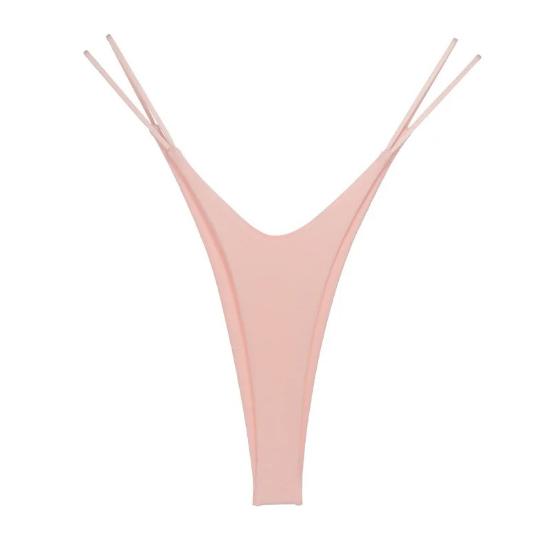 Tanga dama din bumbac, cu talie inalta, croiala tip bikini si efect de ridicare - Lenjerie fara Cusaturi - Lenjeria Magica