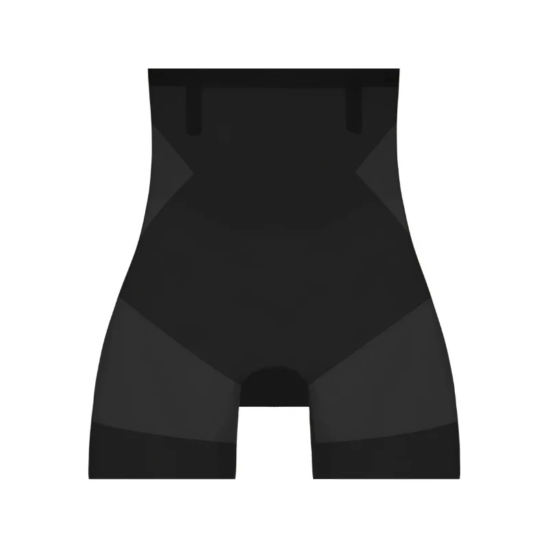 Pantaloni scurti modelatori dama, ultra subtiri, cu talie inalta si efect tummy control - Lenjerie Magica - Lenjeria Magica